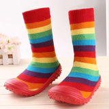 Newborn Baby Boys Girls Socks With Anti-Slip Soft Rubber