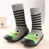 Newborn Baby Boys Girls Socks With Anti-Slip Soft Rubber